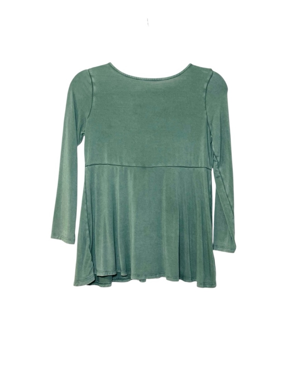 American Eagle Olive Green Soft & Sexy Tie-Front Long Sleeve Top Size Small - Picture 3 of 11
